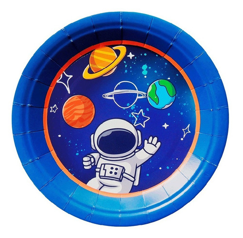 Imagen 2 de 3 de Set Fiesta Astronauta Espacio Kit Infantil Niño Niña