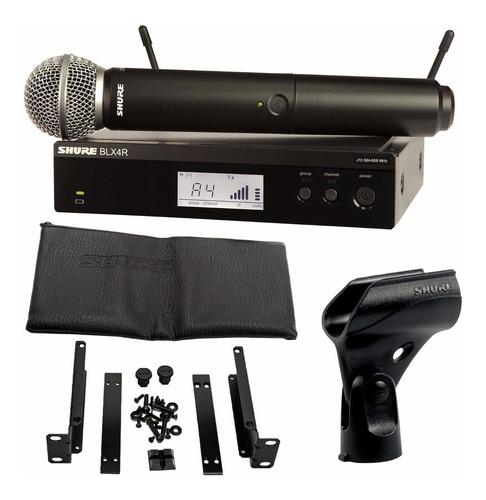 Imagen 4 de 9 de Microfono Inalámbrico Shure Blx24r/sm58 Rack Sm58