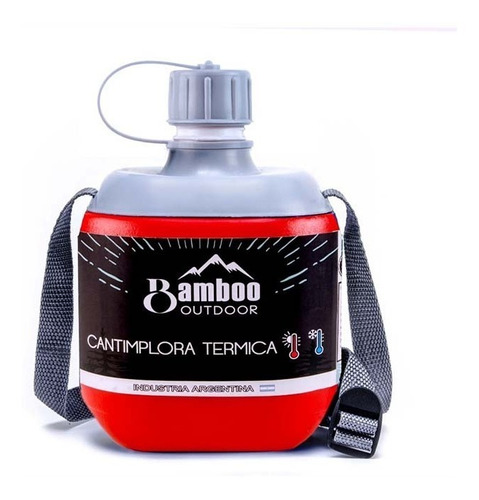 Cantimplora Termica Bamboo 600cc Frio 7hs Calor 4hs Colores.