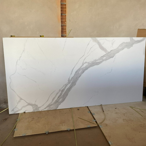 Porcelanato Calacata Branco Acetinado De Luxo Grande