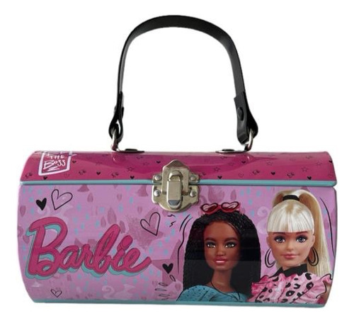 Cartera Metálica Barbie Fashion Para Niñas