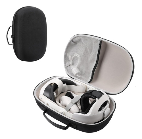 Estuche Rigido Para Auriculares Meta Quest 3, Negro