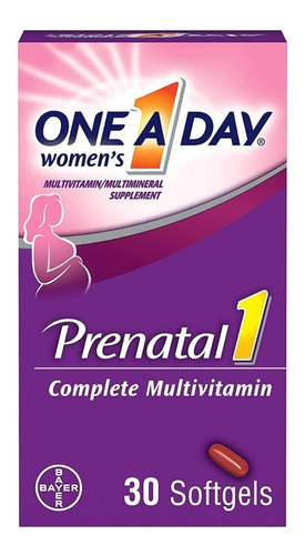Vitaminas Prenatal One-a-day 30cp - Unidad a $15828