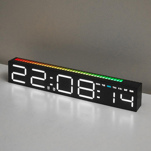 Reloj Digital Gran Pantalla 9 Reloj Led De Color Digital
