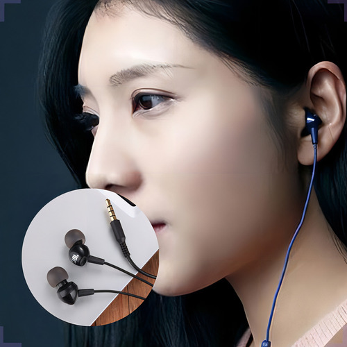 Headphone Fones De Ouvido Com Microfone Intra Auricular 9mm Cor Branco