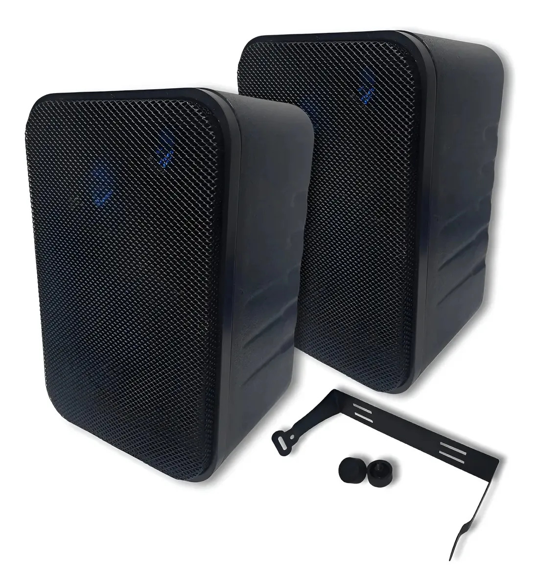 Par Caixas Som Ambiente Hills 140W Musical 60W RMS Cor Preto