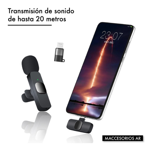 Microfono Corbatero Compatible iPhone Samsung Motorola