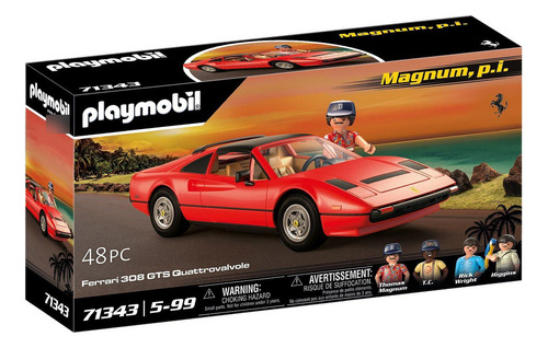 Bloques Playmobil Magnum P.i. Ferrari 308gt Vehículo Juguete