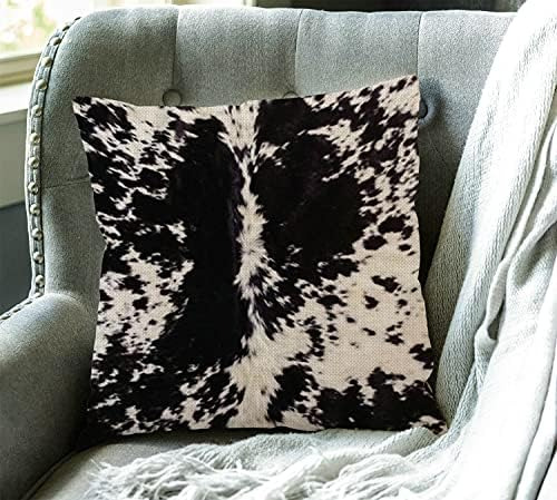 Funda De Almohada Con Estampado De Piel De Vaca Swono, Funda