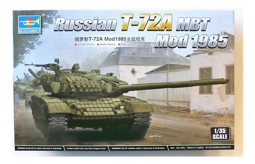 Trumpeter Tanque Ruso T-72a Mbt 1985  1/35 Supertoys