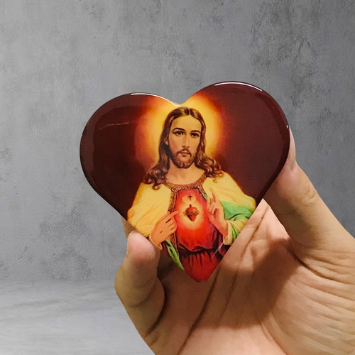 Adesivo Sagrado Coração De Jesus Para Carro