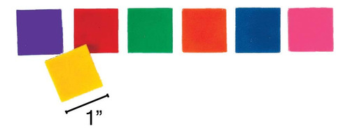 Cuadrados De Plástico 7 Colores Manípulos Conteo Matemático