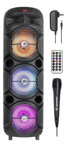 Bafle Bazooka Recargable Pbs-8x3004 Con 3 Bocinas De 8 Audio Color Negro