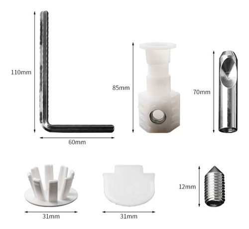 Kits De Fijación Para Inodoros Suspendidos Tornillos De