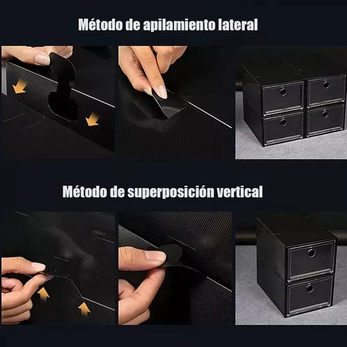 14 Piezas Cajas Organizadoras Apilables Para Zapatos Brush 14pz