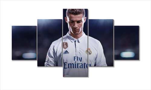 Cuadros Decorativos  Cristiano Ronaldo 5 Piezas 134x72cm