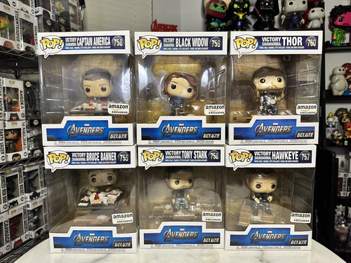 Set X 6 Funko Pop! Deluxe, Marvel: Avengers Victory Shawarma