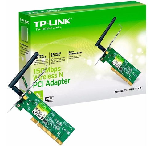 Adaptador Wifi Pci Tp-link 150 Mbps Tl-wn751nd