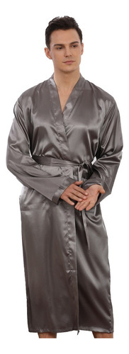 Albornoz De Seda Helada Para Hombre, Bata Desplegable Para H