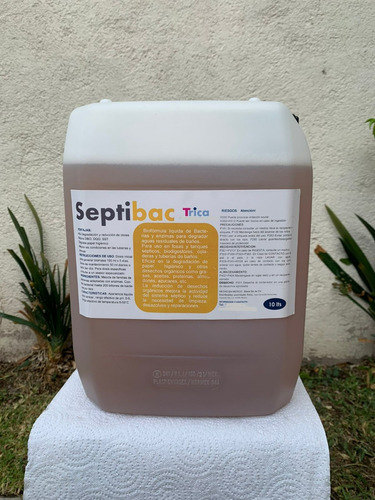 Bacterias Enzimas P/biodigestores Septibac 10 Lts Degradador