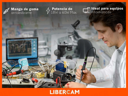 Imagen 7 de 10 de Soldador Lápiz 400w Electrónica Cautín Profesional Soporte