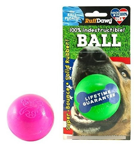 Ruff Dawg Ball - Juguete Para Perro De Goma Maciza, Varios C