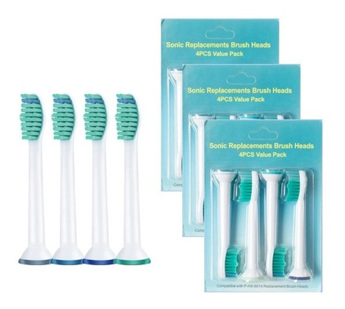 12x Cabezales Repuesto Cepillos Compatible Sonicare Philips