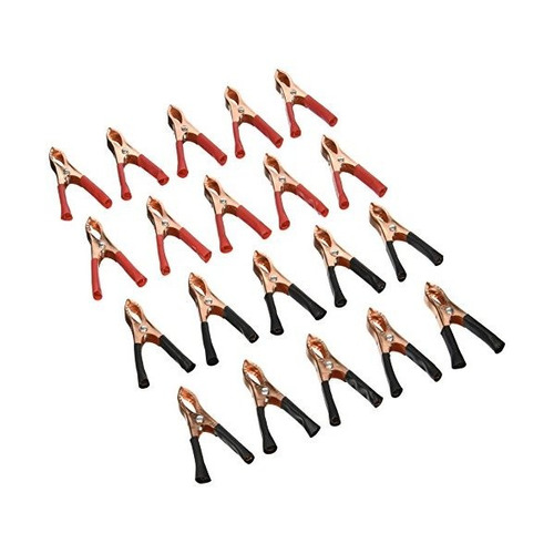 Uxcell 20 Clips Pc Negro Rojo Cobre Plateado De Metal De La 