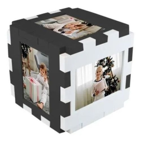 Porta Retrato Formato Cubo Para 6 Fotos 10x15