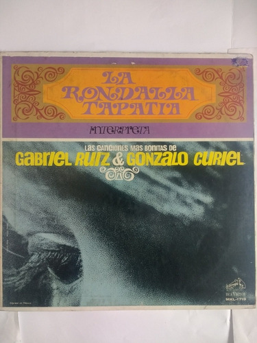 Disco Vinilo Rondalla Tapatia (gabriel Ruiz / Gonzalo Curiel