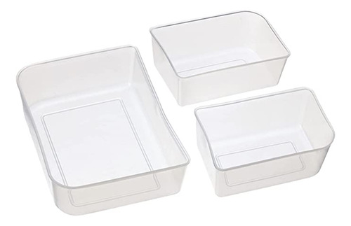 Contenedor Rectangular Con Tapa Y Divisiones Plastico 1.1 L