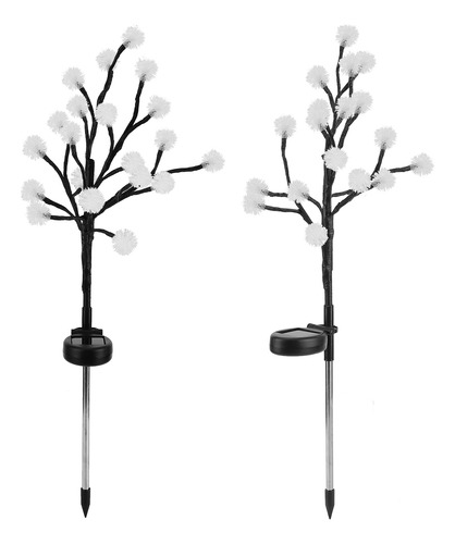 Luces Solares Led 2 Piezas 20 Lámpara De Jardín