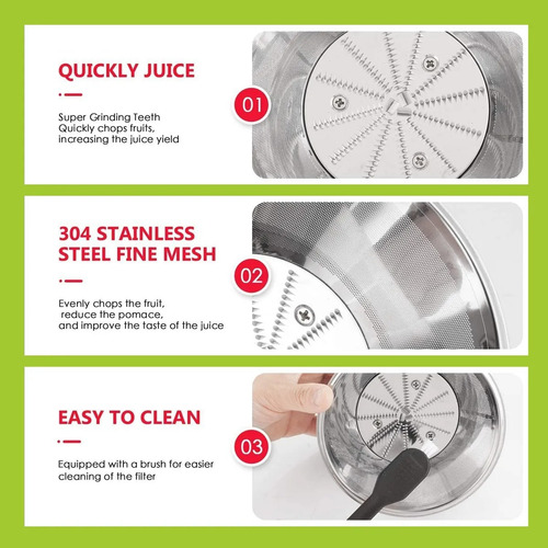 Extractor de jugos 800w licuadora con envase Color Plateado