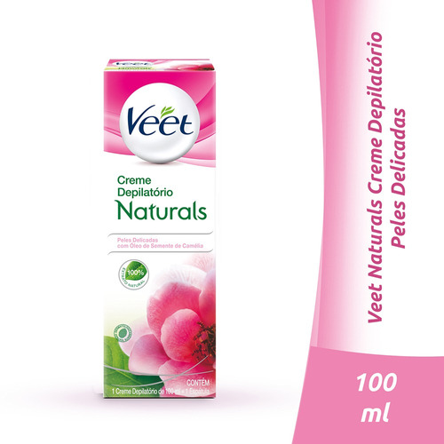 Veet Creme Depilatório Corpo Natural Camélia Depiladas 100ml