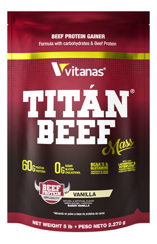 Titan Beef Mass X5 Libras - Mejor Que Carnivor Y Iron Mass