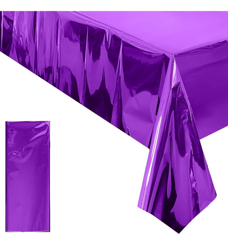 Mantel Metalizado Morado/lila X Unidad Excelente Calidad 