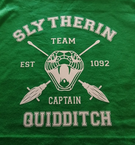 Playera Harry Potter Quidditch Slytherin