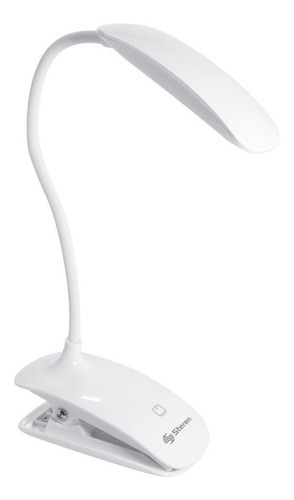 Lámpara Usb De Led Y Clip De Batería Recargable |lam-122 Color De La Estructura Blanco