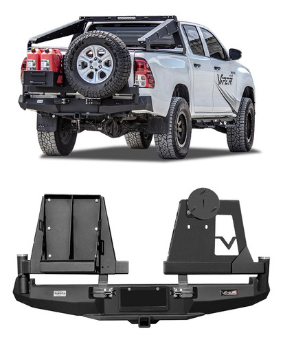 Parachoques Trasero Viper Para Hilux Pt-012-cj