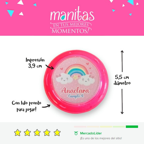 Imagen 7 de 8 de 20 Yoyos Personalizados Sorpresitas Infantiles Souvenir