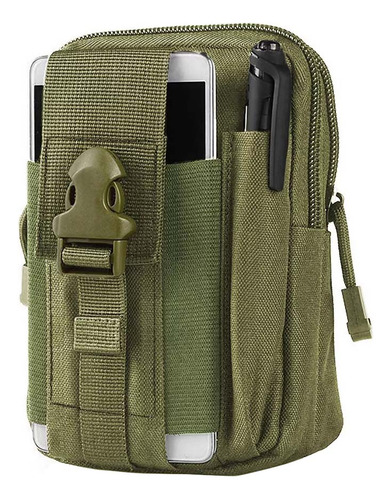 Riñonera Táctica Militar Billetera Bolsa De Herramientas Billetera Móvil Multiusos Riñonera Multiusos Accesorios Tácticos Riñonera Verde