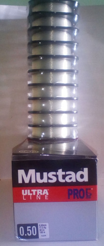 Nailon Mustad Ultra Line Clare 0.50 Mmx100mts X 10 Pza Caja