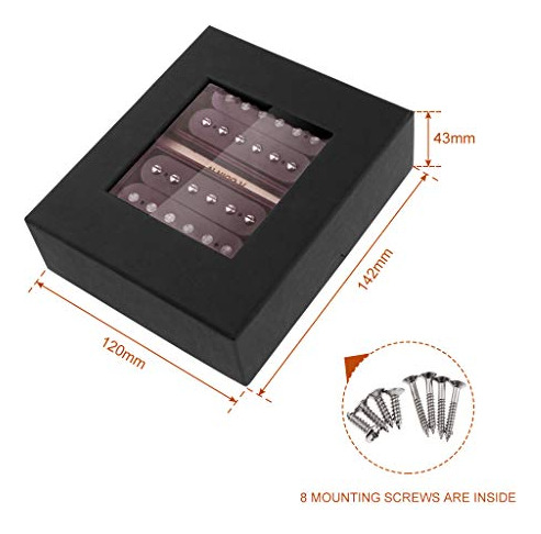 Juego De Pastillas Alnicov Humbucker De Doble Bobina Con Cue