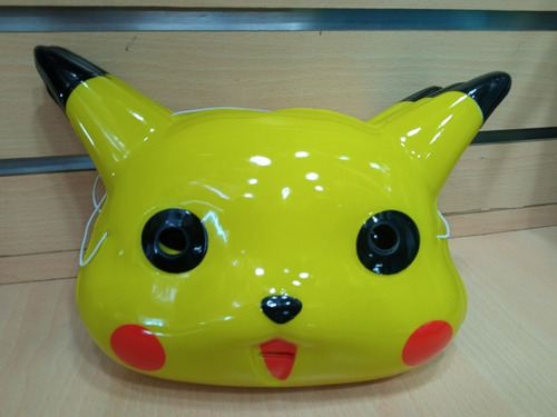 Máscara De Carnaval Plástico Suave De Pikachu Pokémon