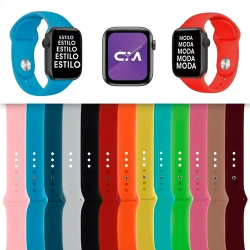 Correa Para Smart Watch Silicon Serie 7 6 5 4 T500 W26 M26 +