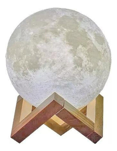 Lua Umidificador Luminária Ar Luz Decorativa Abajur - Marrom