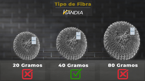 Fibra De Acero Metalica Lava Trastes Set 3 Unidades 40gramos