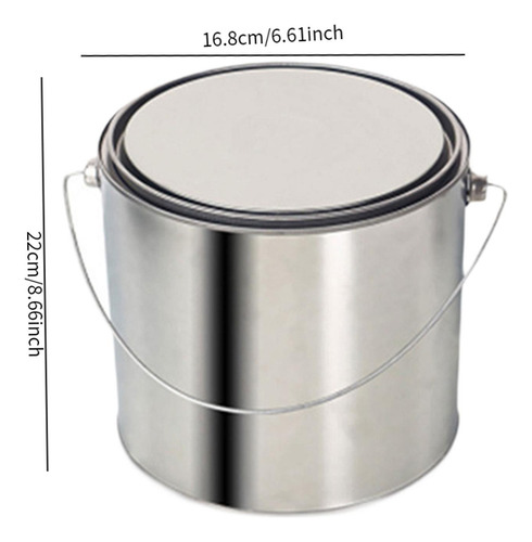 Contenedor De Almacenamiento De Pintura Con Lata De 5 Litros