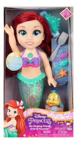 Muñeca Sirenita Disney Princesas Ariel Luces Y Sonidos