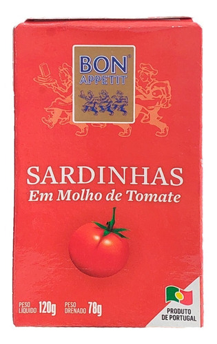 Sardinha Em Molho De Tomate 120g Importada Portuguesa